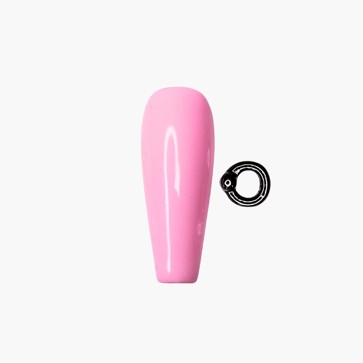 Nail decoration, Closure Ring Black 6 pcs