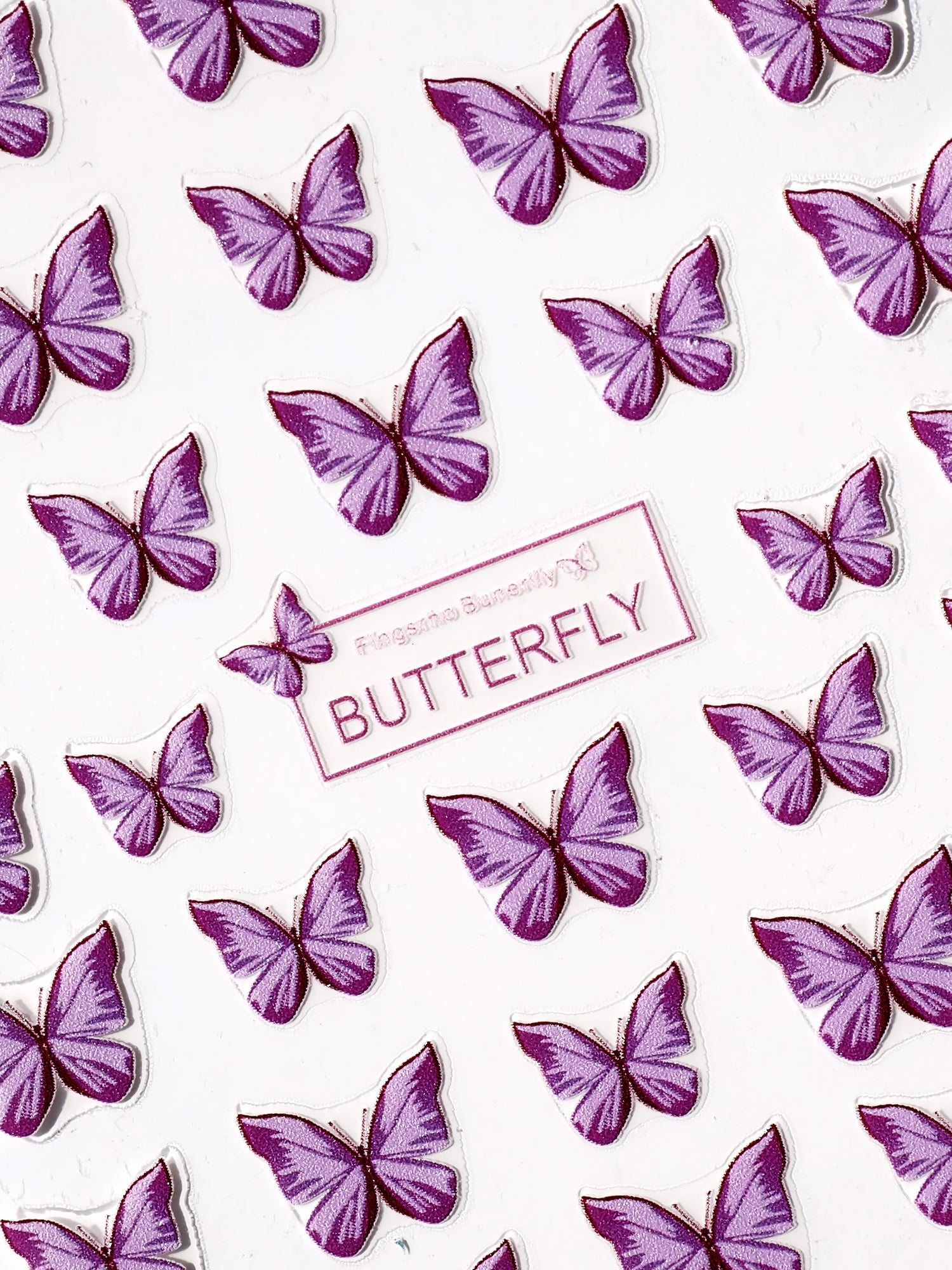 Nail stickers Butterfly, Light Lilac