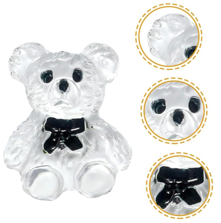 Nail decoration, Bear Clear 5 pcs