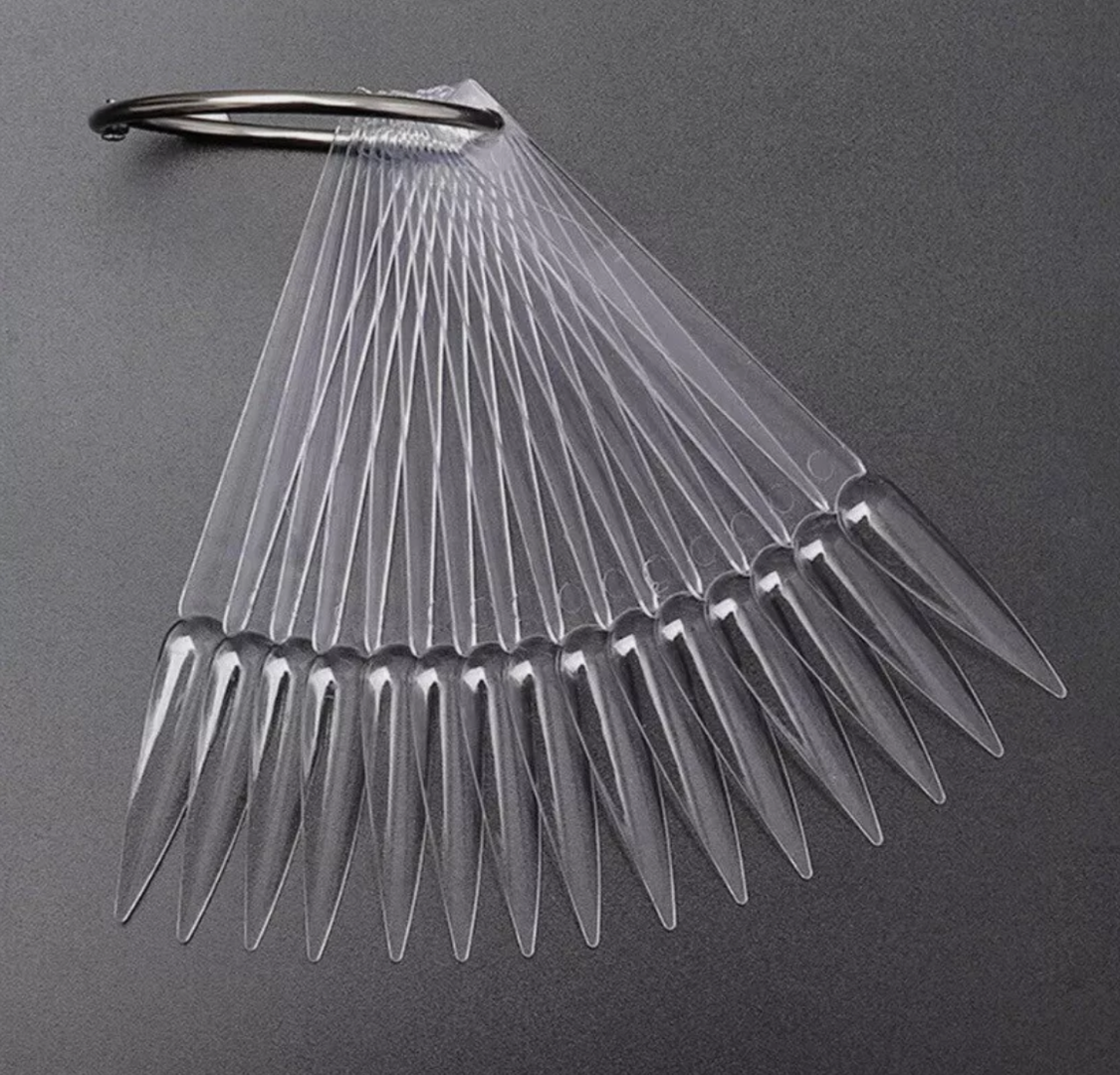Nail Fan Transparent Stiletto 50 pcs