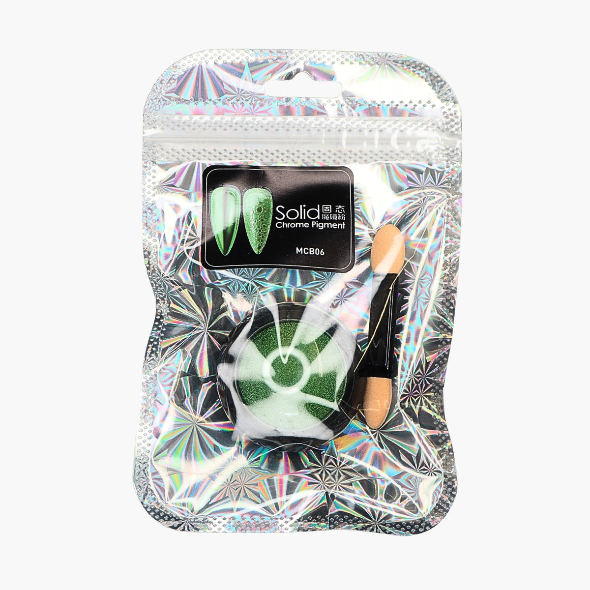 Nailfix Mirror Chrome Pigmentti, 06 Green