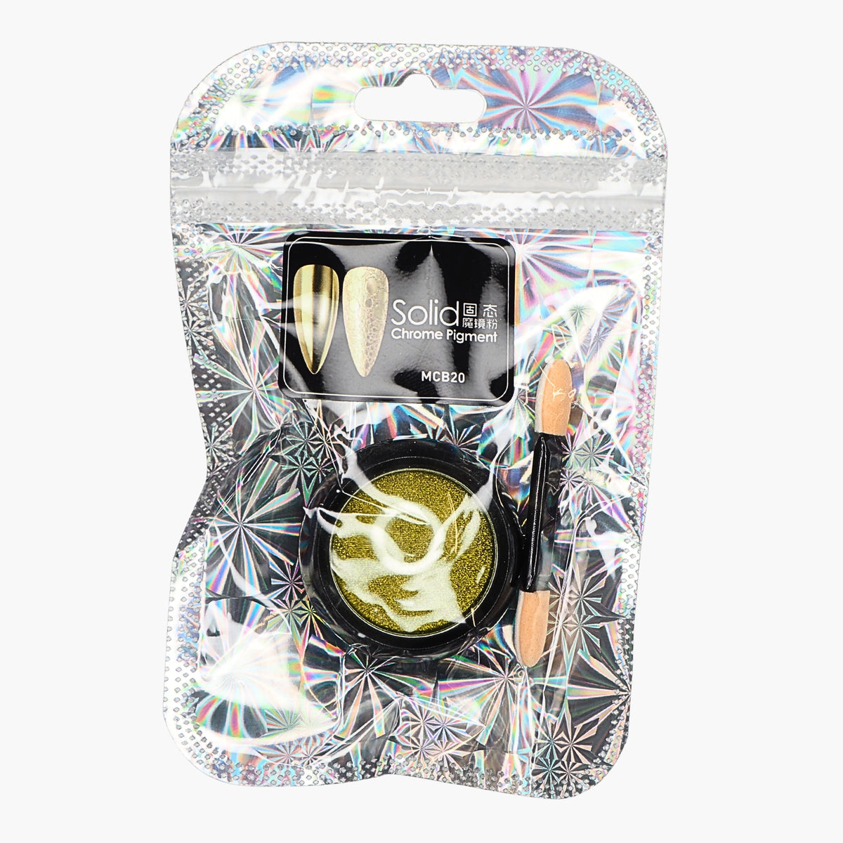 Nailfix Mirror Chrome Pigmentti, 20 Green Gold