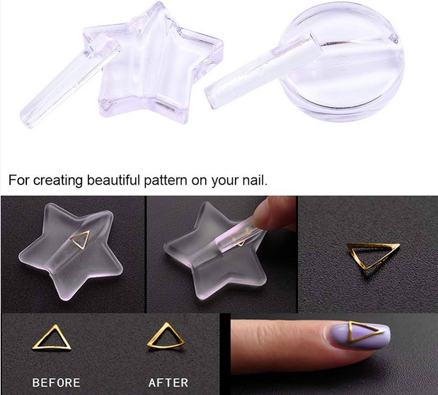 Emboss Nail Art Bender, Metallikoristeiden Taivuttaja, Pyöreä