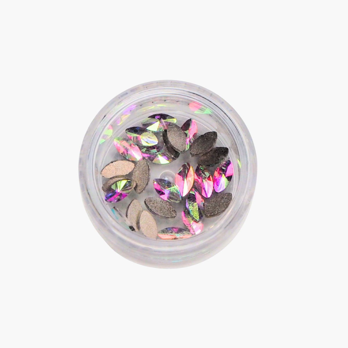 Ovaalin muotoinen Kristalli 3*6mm 25 kpl