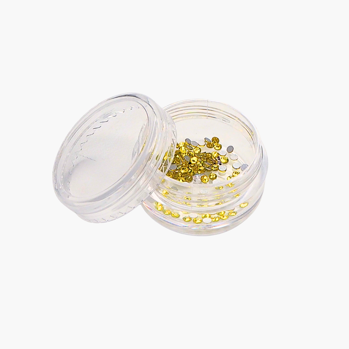 Decorative crystals Topaz 100 pcs Jar