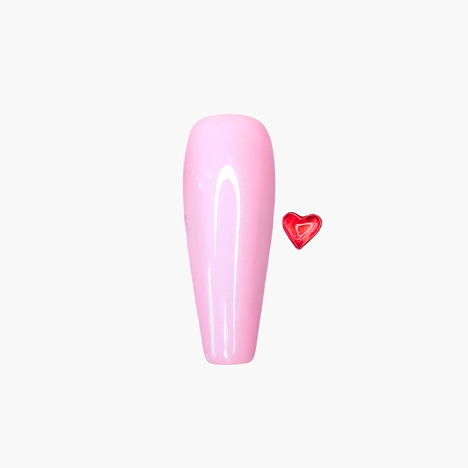 Nail decoration, Shimmer Hearts Red 100 pcs.