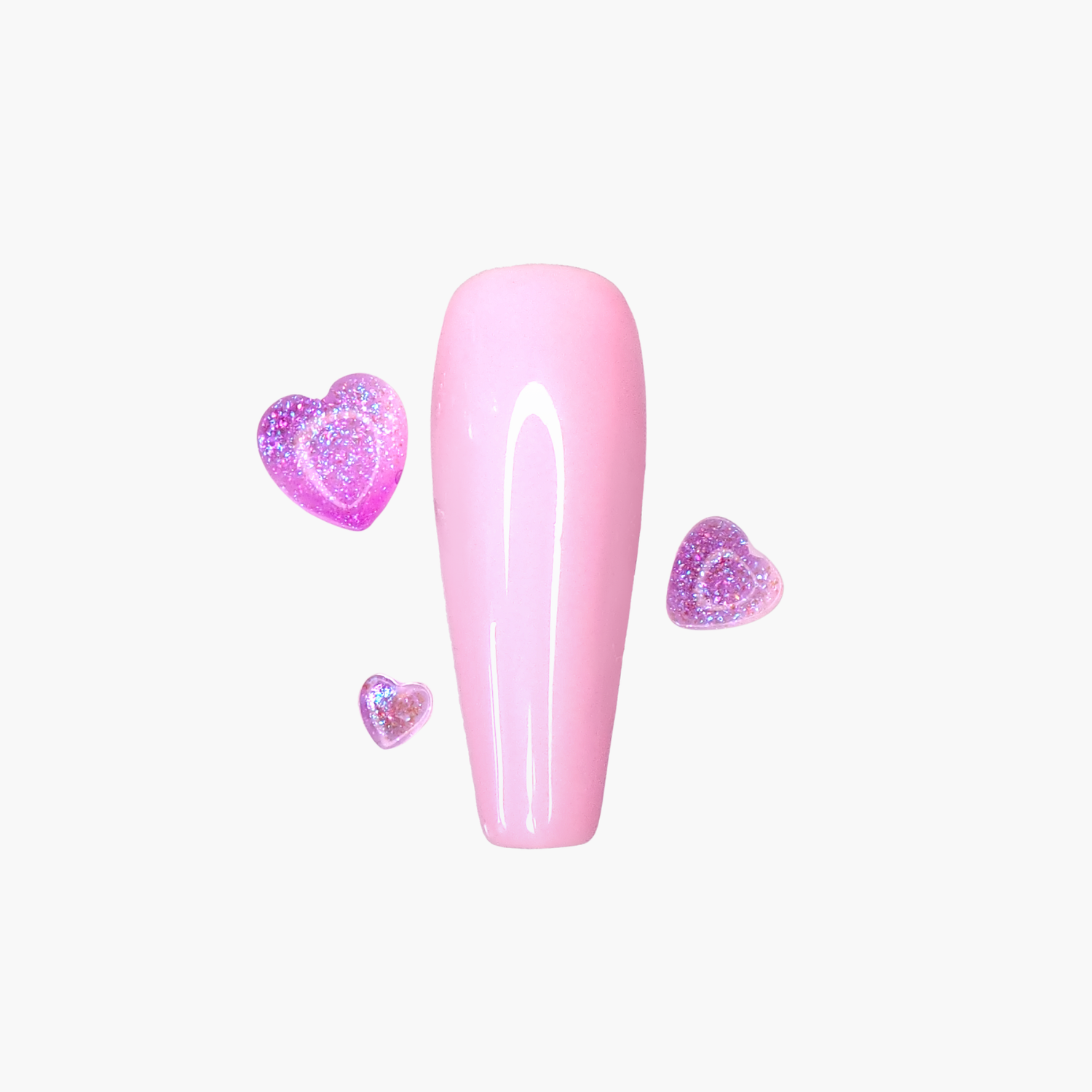 Kynsikoriste, Shimmer Hearts Violetti