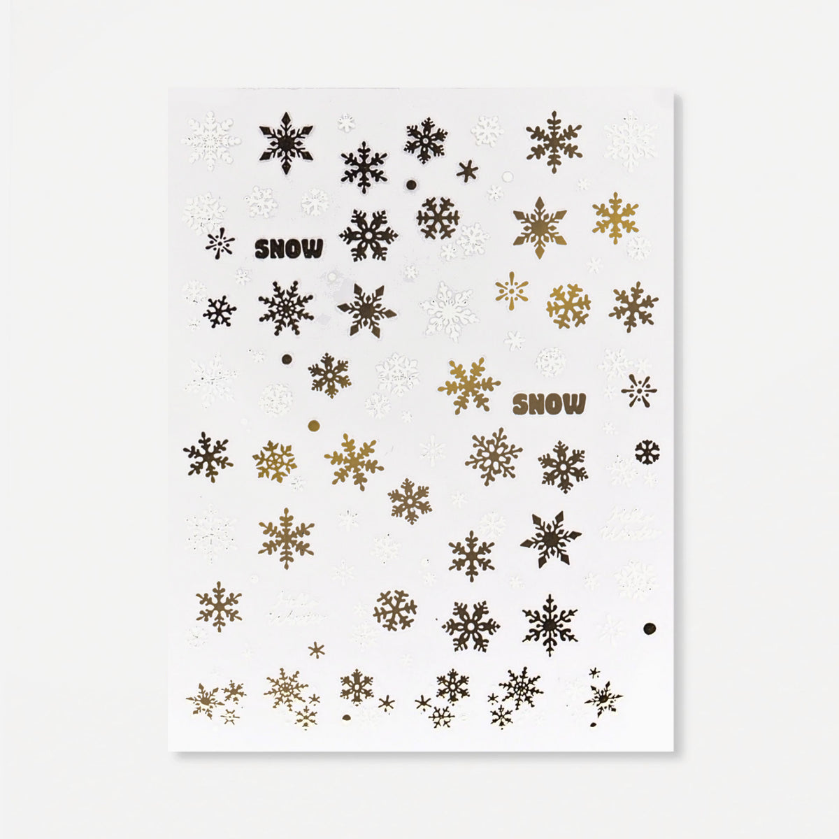 TOMONI Nail stickers, Glitter Snowflakes