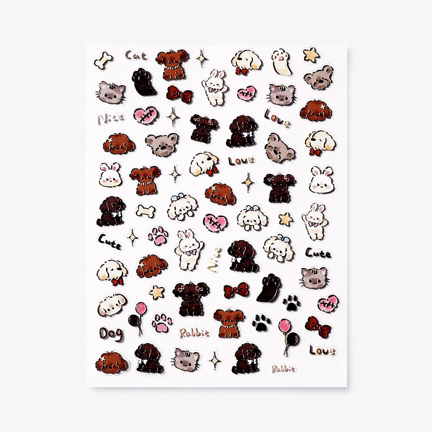 TOMONI Nail Stickers, Pets
