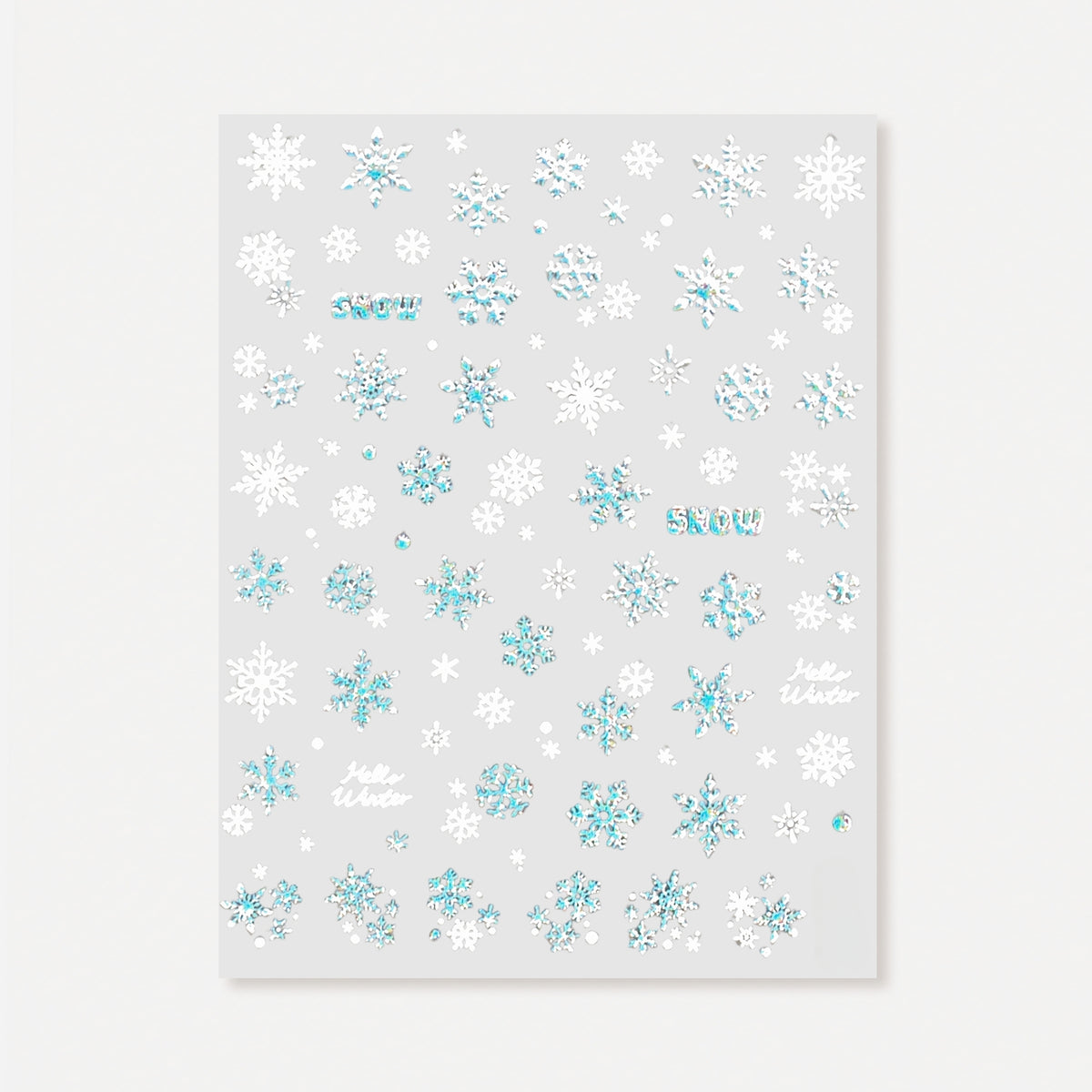 TOMONI Kynsitarrat, Glitter Snowflakes
